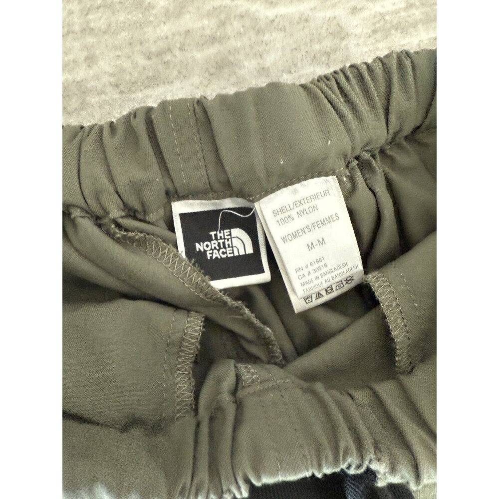 The North Face Women Cargo Pants Size M Olive Military Green Belted Regular Fit - Picture 7 of 11